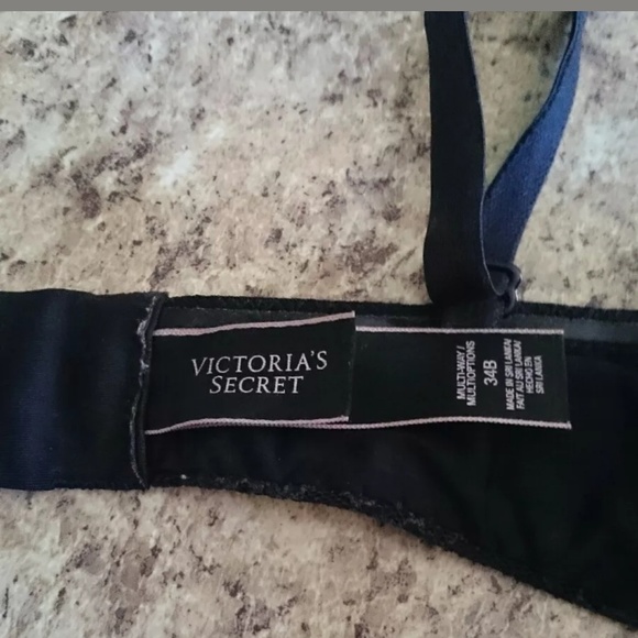 Victoria's Secret Black Lace Overlay Bra 34B - Picture 6 of 6